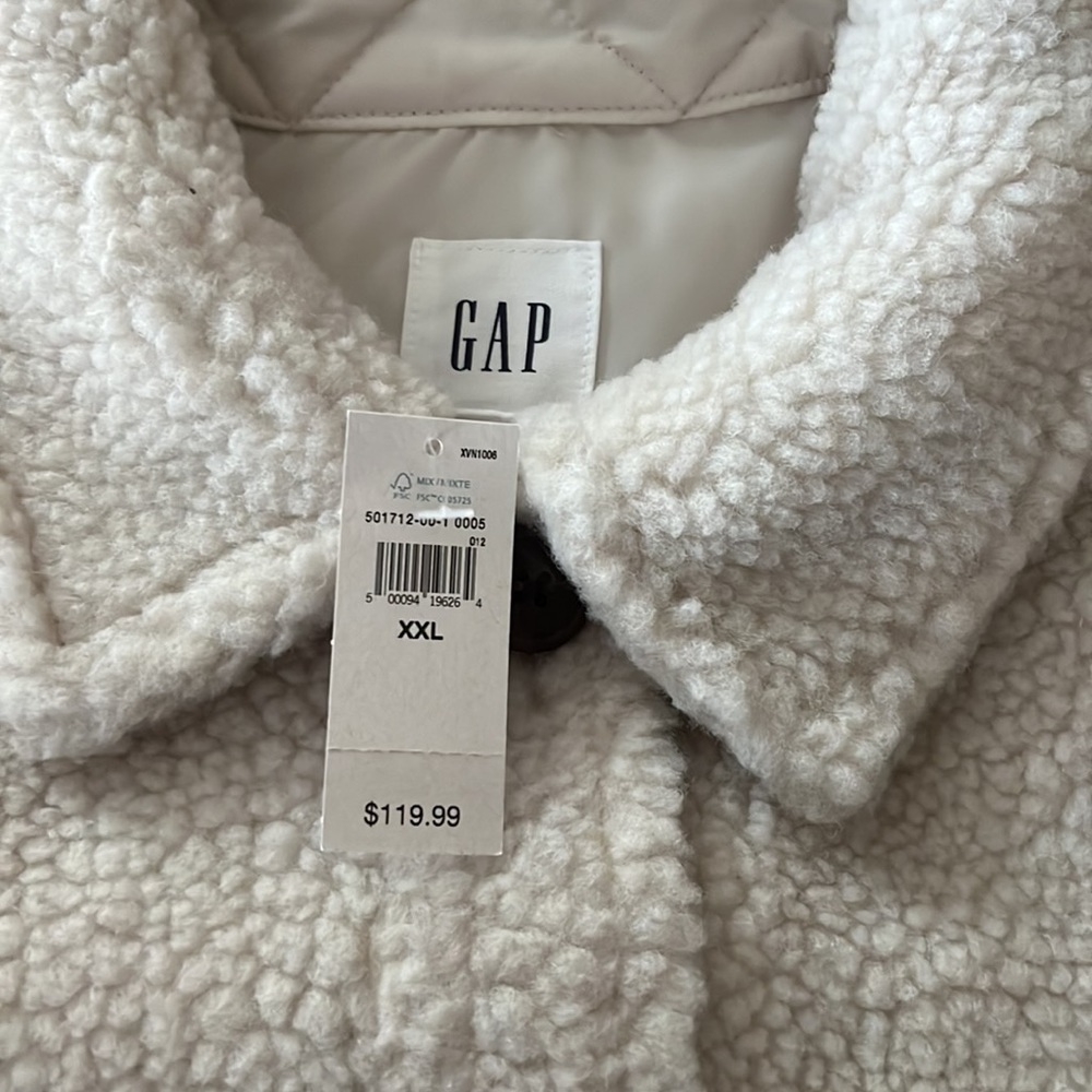 NWT Gap Sherpa Jacket — size: XXL - Picture 3 of 5